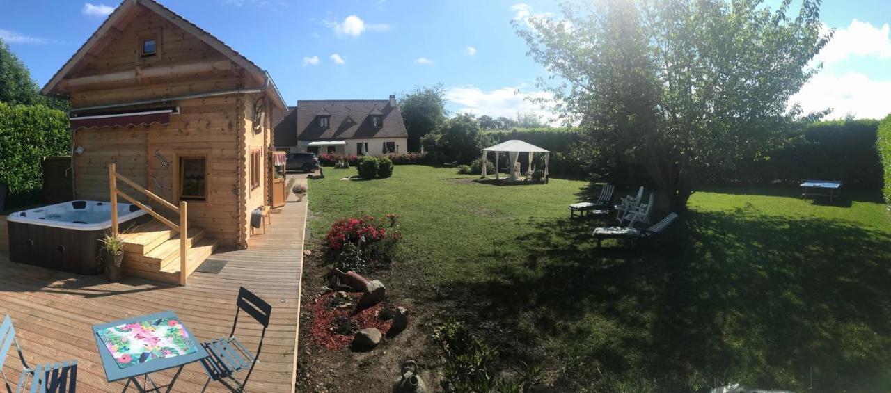 Chalet & Spa Sur La Cote Fleurie 오베르빌 외부 사진